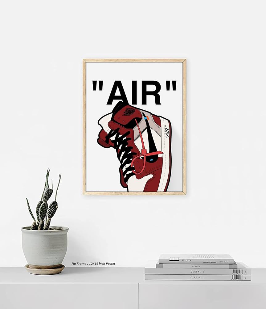 Amazon.com: Hypebeast Red Chicago Sneaker Poster – (12x16