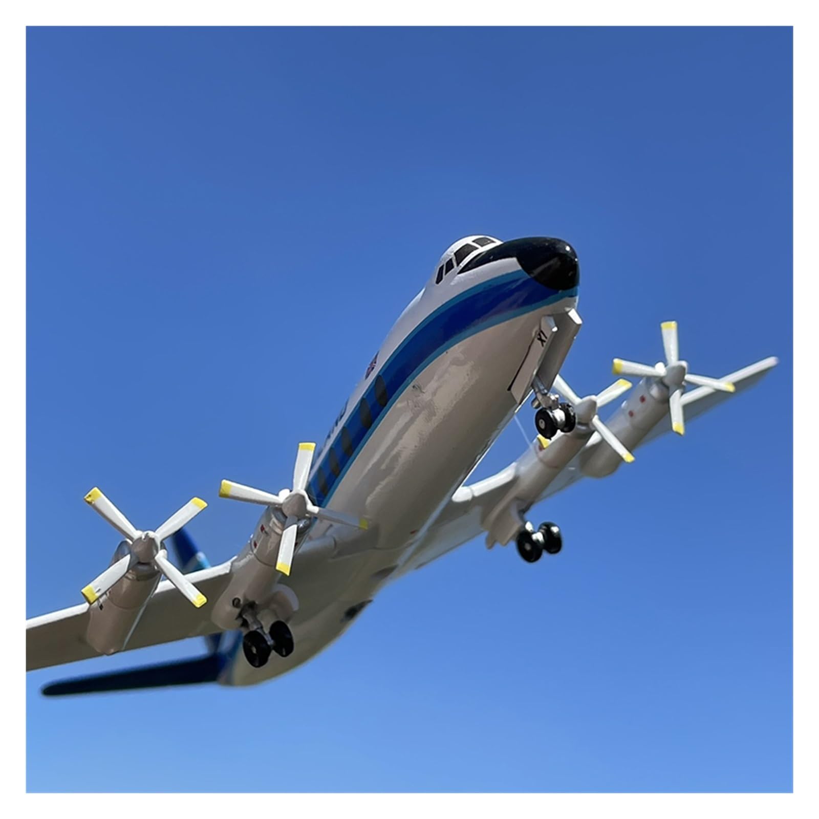 CLMJHG Vintage Classics samolot 1/200 dla brytyjskiego Midland VICKERS VISCOUNT 800 Model samolotu zabawka samolot samolot zabawka do pokazu kolekcji