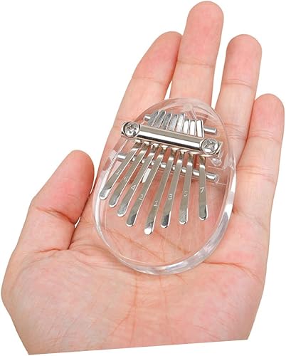 Miniatura 7 de Abaodam 2 piezas de piano de pulgar transparente para niños, instrumentos para principiantes, piano de otomatomatona, instrumentos musicales para