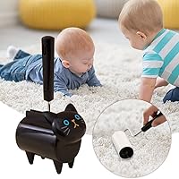 Vista 2 de 60 Sheets Lint Roller Sticky Roller Sticky Hair Roller Lints Pet Hairs Removal Roller Cat Dog Furniture Sofa Carpet Lints Cleaning Replaceable Black