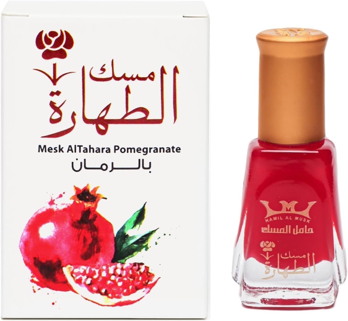 Mesk Al Tahara 6mL | Pomegranate Musk Perfume for Women | Egyptian Musk Oil Arabian Perfume | Soft Skin Scent for Everyday Wear & Layering مسك الطهاره رومان