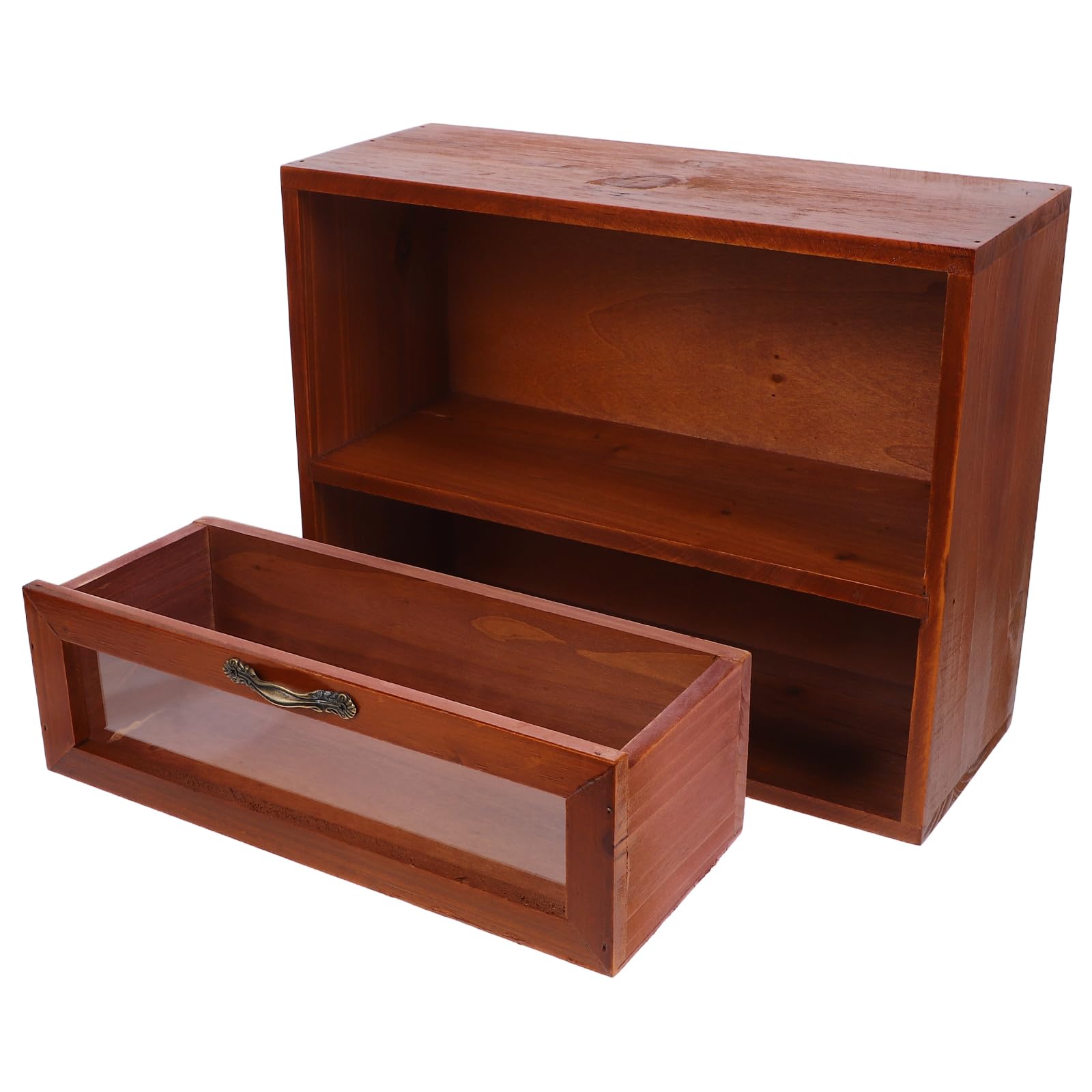 Présentoir tasses en bois autoportant au style vintage pour cuisine et bureau