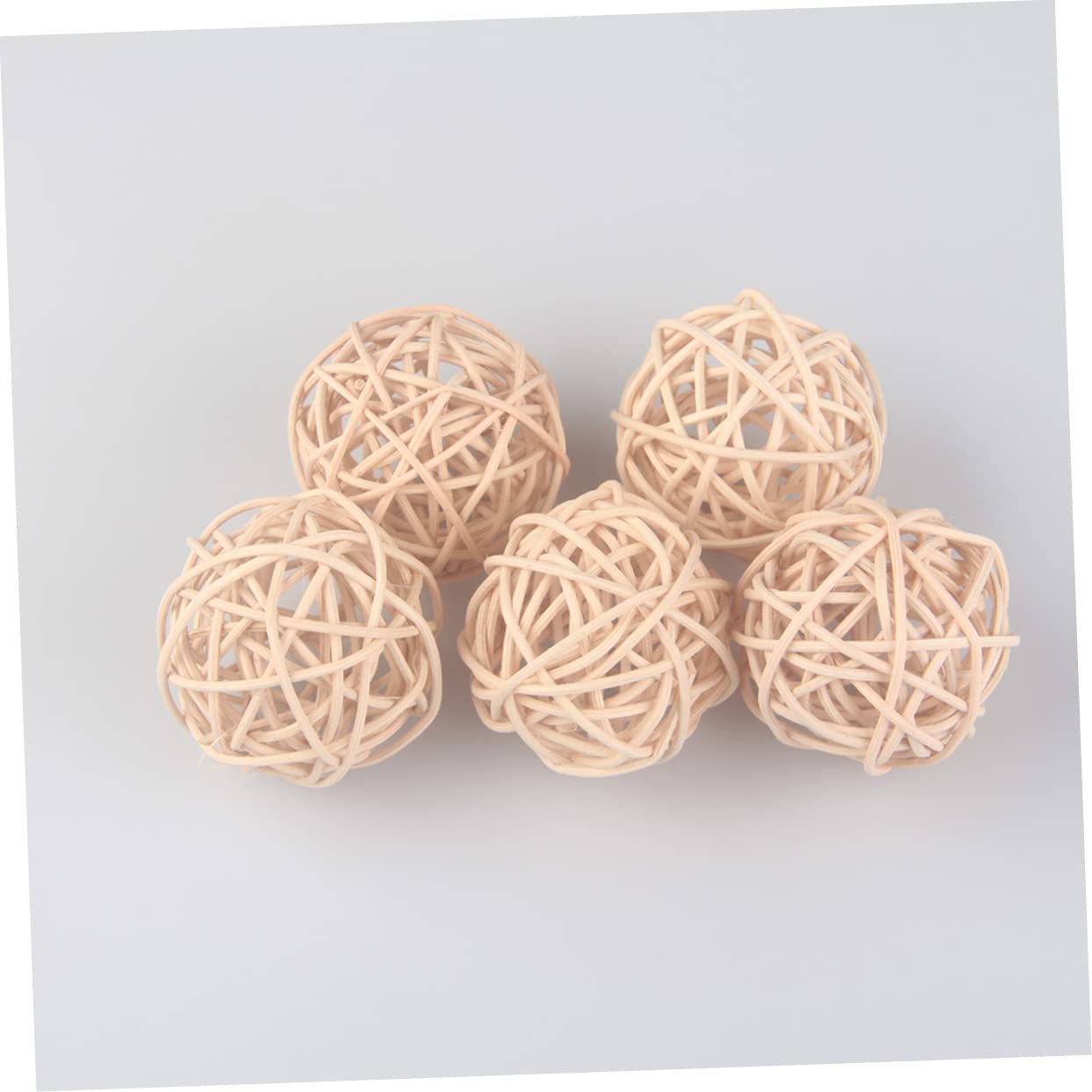 Produktbild von 15 Stück Teiliges Rattan Deko Kugeln Aus Geflochtenem
