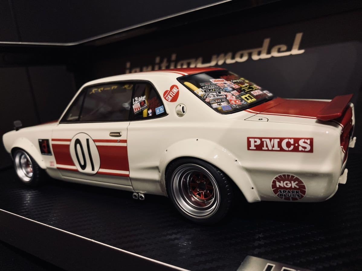 Amazon | 未使用 1/18 IG2661 LB-WORKS Hakosuka 2Door White/Red