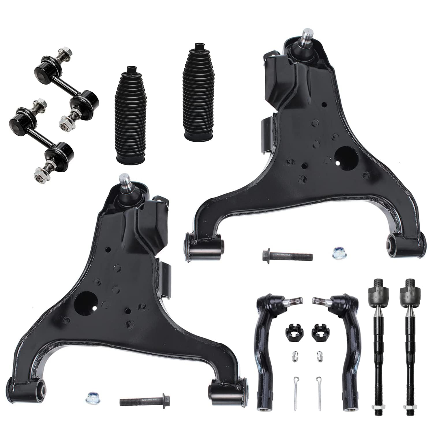 Detroit Axle - 10pc Front End Suspension Kit for 2004-2010 Infiniti QX56