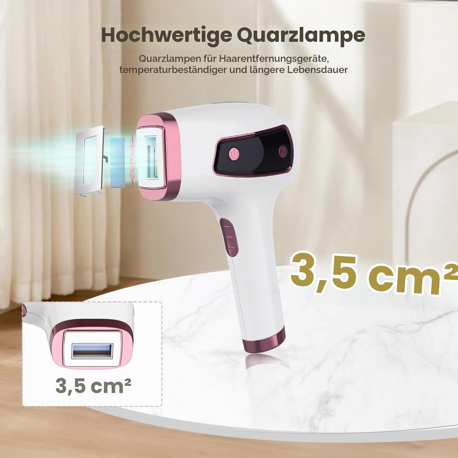 MLAY IPL Geräte Haarentfernung mit Eis, Schmerzfreies Laser Haarentfernungsgerät, 5 Energiestufen, 18J Energie & Automatischer Blitz, Laser Haarentfernung zu Hause für Bikinis, Achselhöhlen