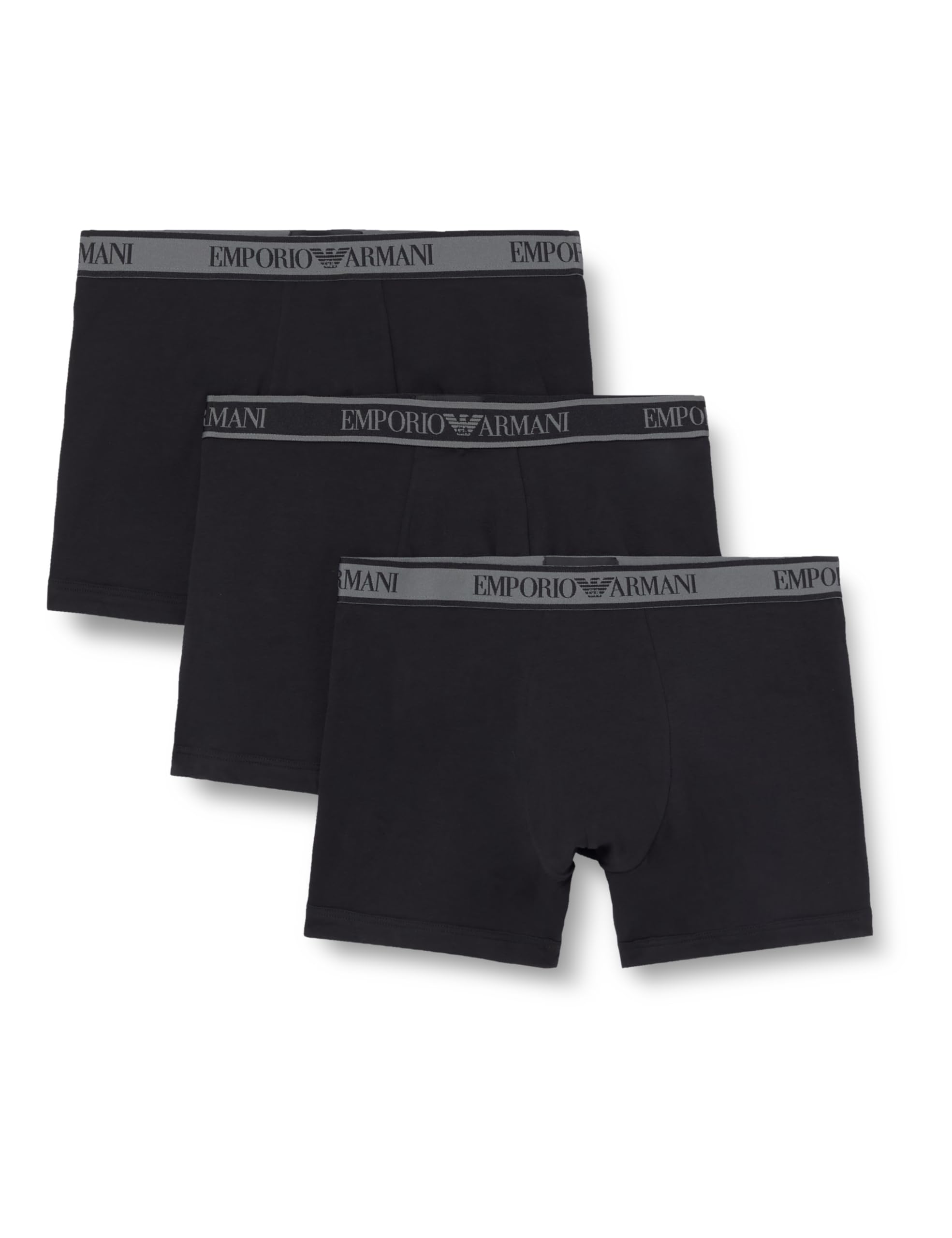 Emporio Armani Man's CORE Logoband 3-Pack Trunk Black M