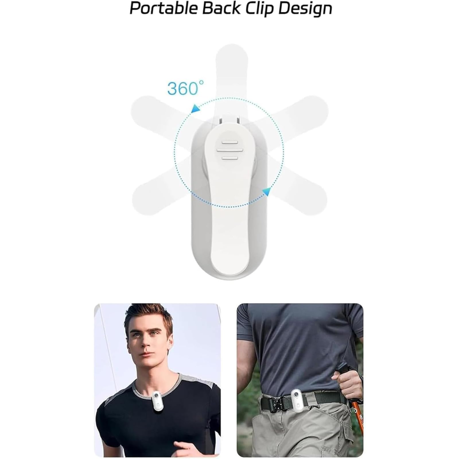 Mini 4K HD POV Capture Camera, 120° Ultra Wide Angle Night Vision, Small Body Waterproof Thumb Camera, for Indoor Outdoor Sports Vlogging (Black,4k) - 3