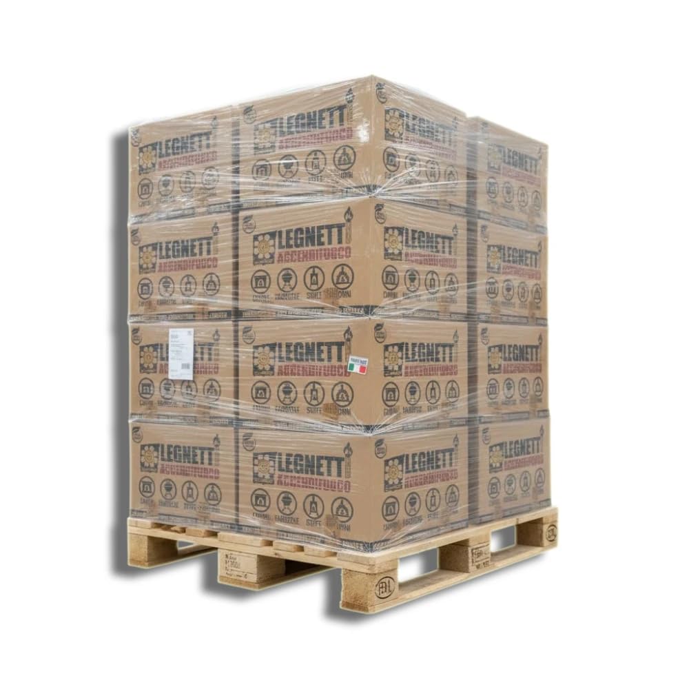 Sunwood Legnetti Accendifuoco 45 kg, per Barbecue, camino, stufa, in Cartoni da 9 kg, Rapida accensione