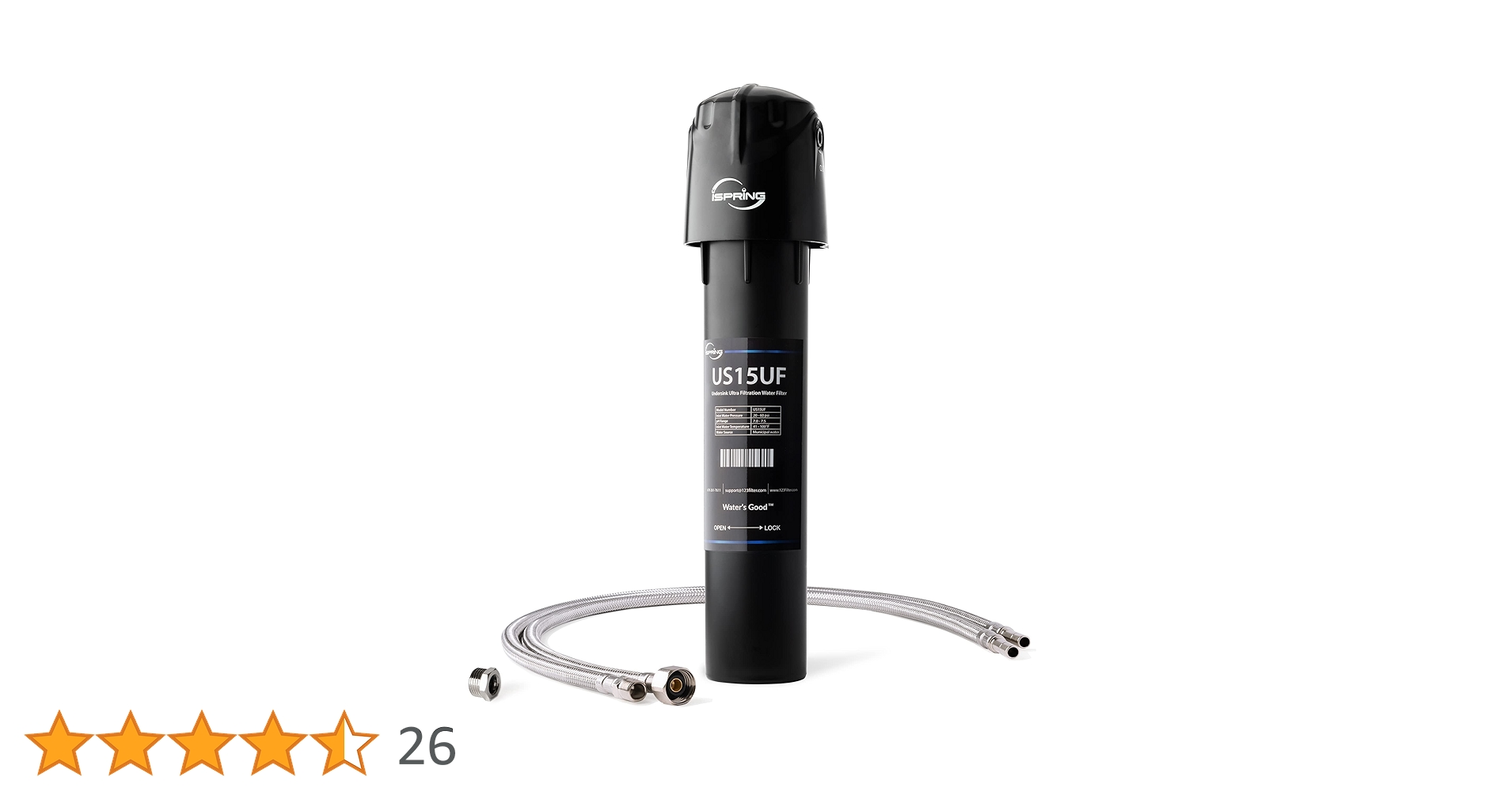 iSpring ビルトイン浄水器専用　浄水カートリッジ 交換用　3年分！ Amazon | iSpring USA 正規品 浄水器 ビルトイン浄水器