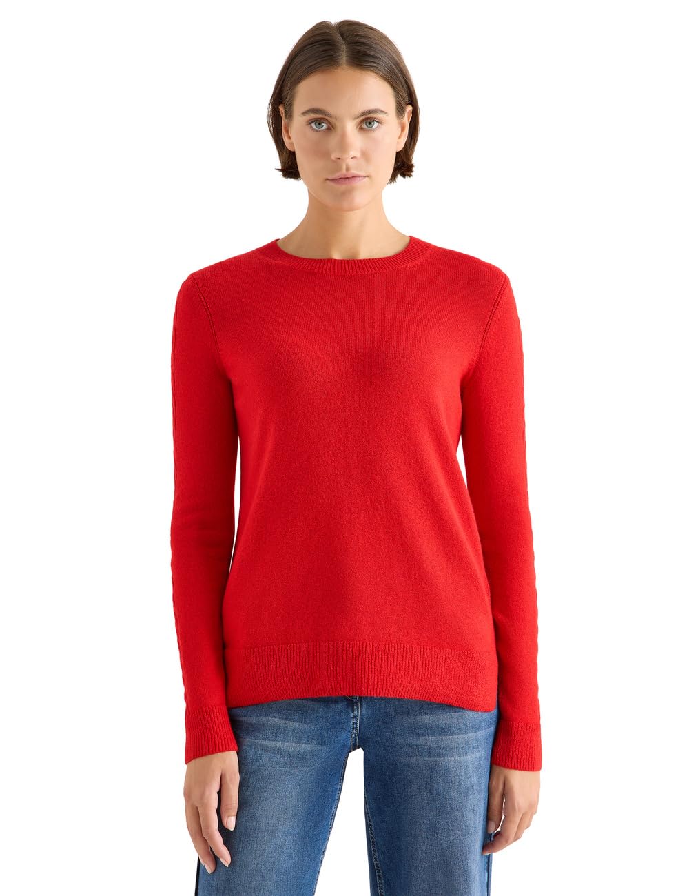 Cecil Damen 3016899 Pullover mit Strickdetail (1er Pack)