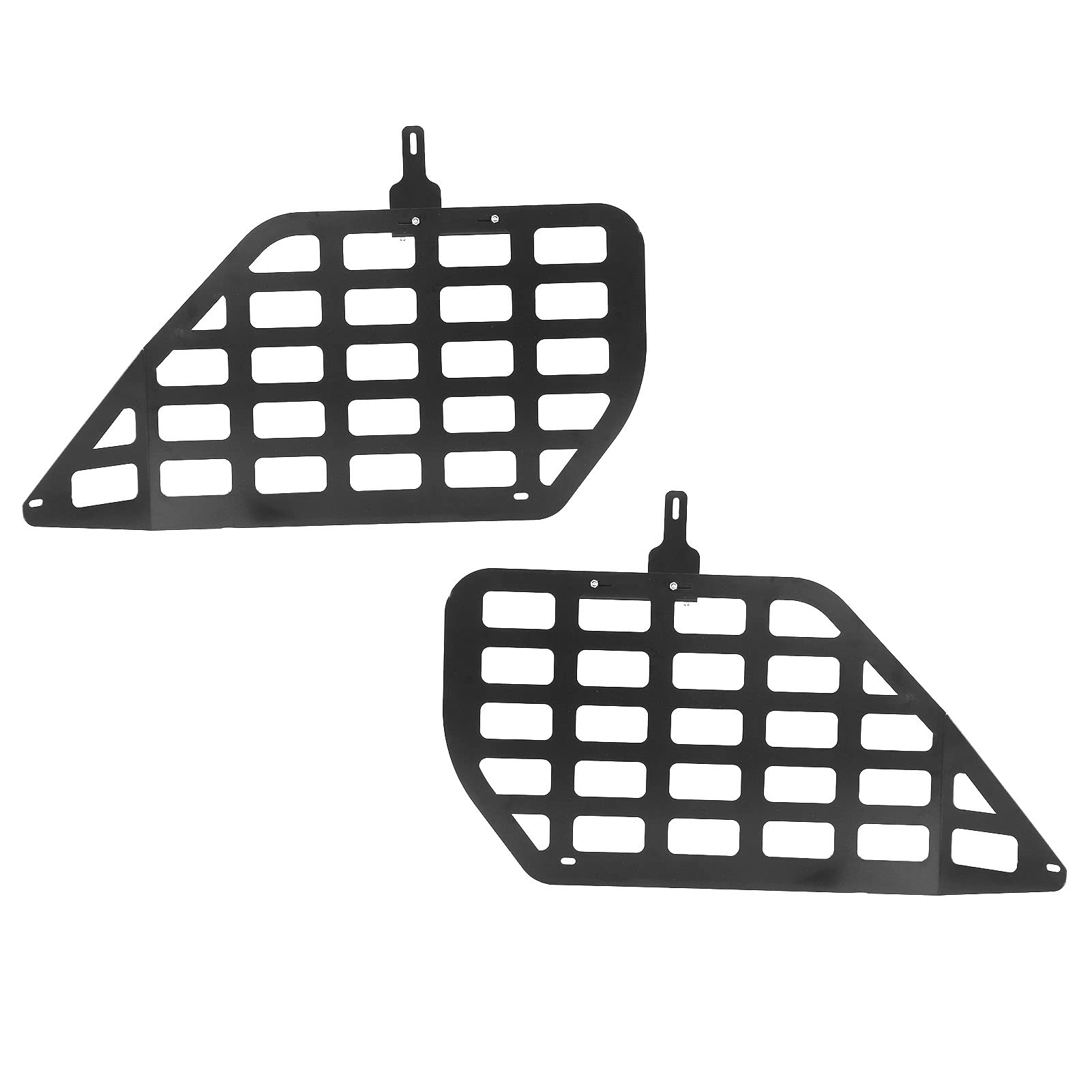 Modular Storage Panel, Strong Bearing Capacity Side Window Shelf Racks High Hardness Aluminum Stainless Steel Durable Rugged for Car