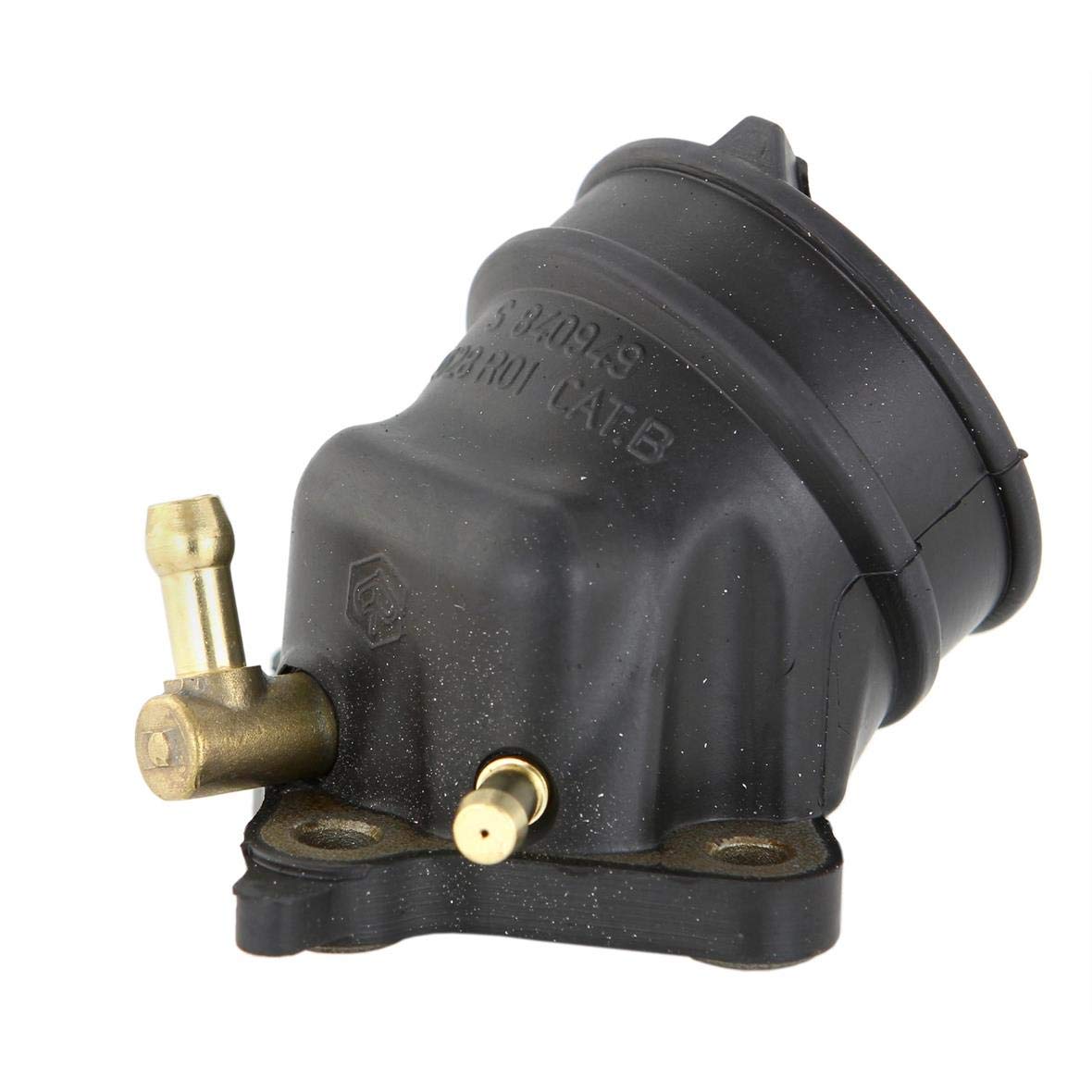 B016579 Collecteur d'admission de carburateur en caoutchouc OEM avec deux connexions sous vide pour VESPA GT GT L GTS GTV, PIAGGIO Beverly X8 X9 XEvo, APRILIA Atlantic 125cc - 250cc OEM# 840949