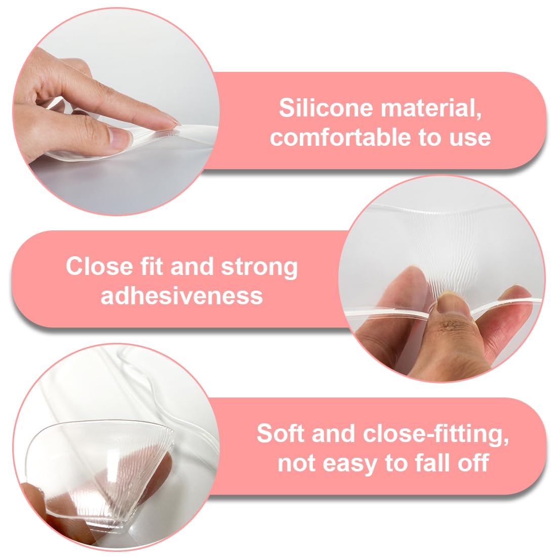 Cerotti per Il Viso Silicone Pad Silicone Riutilizzabili Adesivi Antirughe per il Viso Compreso di Petto Patch Collo Collo Maschera Gli Occhi Guancia Fronte Pad per Riduzione Rughe, 16 pezzo