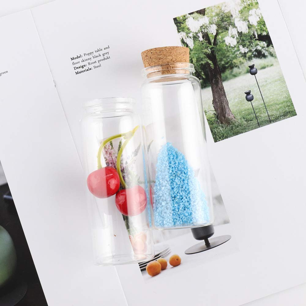 Amazon｜JIUYUE ガラス瓶ボトル コルク瓶ミニ 瓶コルク瓶150ml｜保存