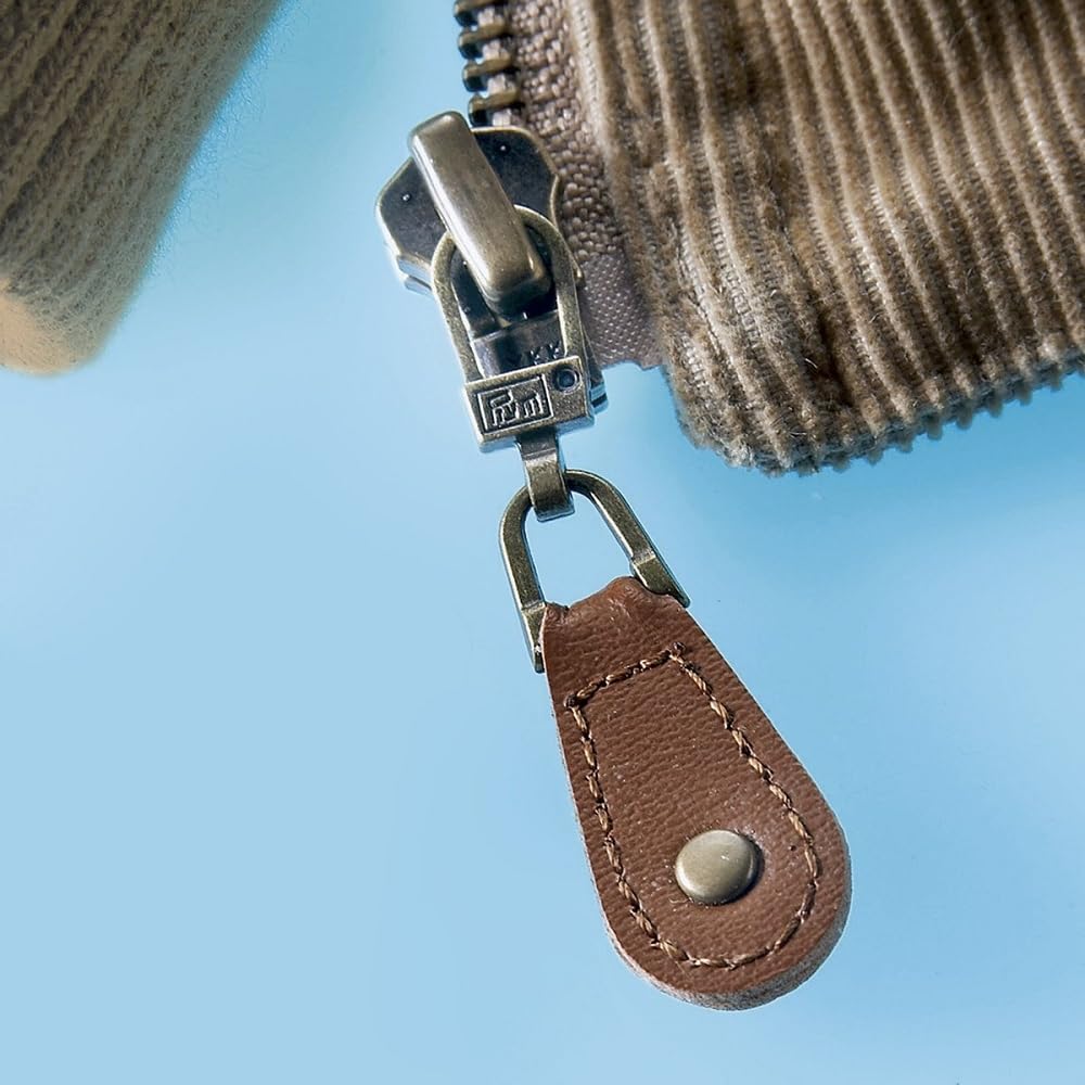 Prym - Prym Leather Brown Zipper - 1 Unit, Leder, braun, 1 Stück - Image 3
