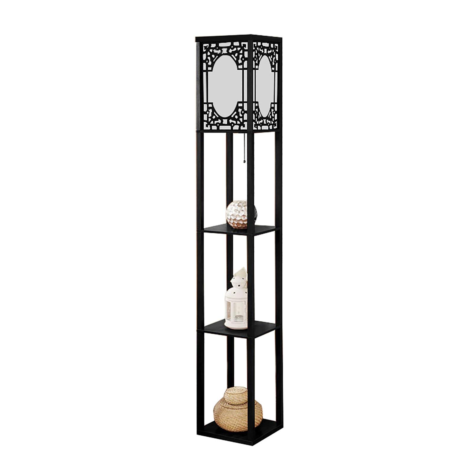 Lámpara de ventana con estante de tres capas estilo nórdico 8