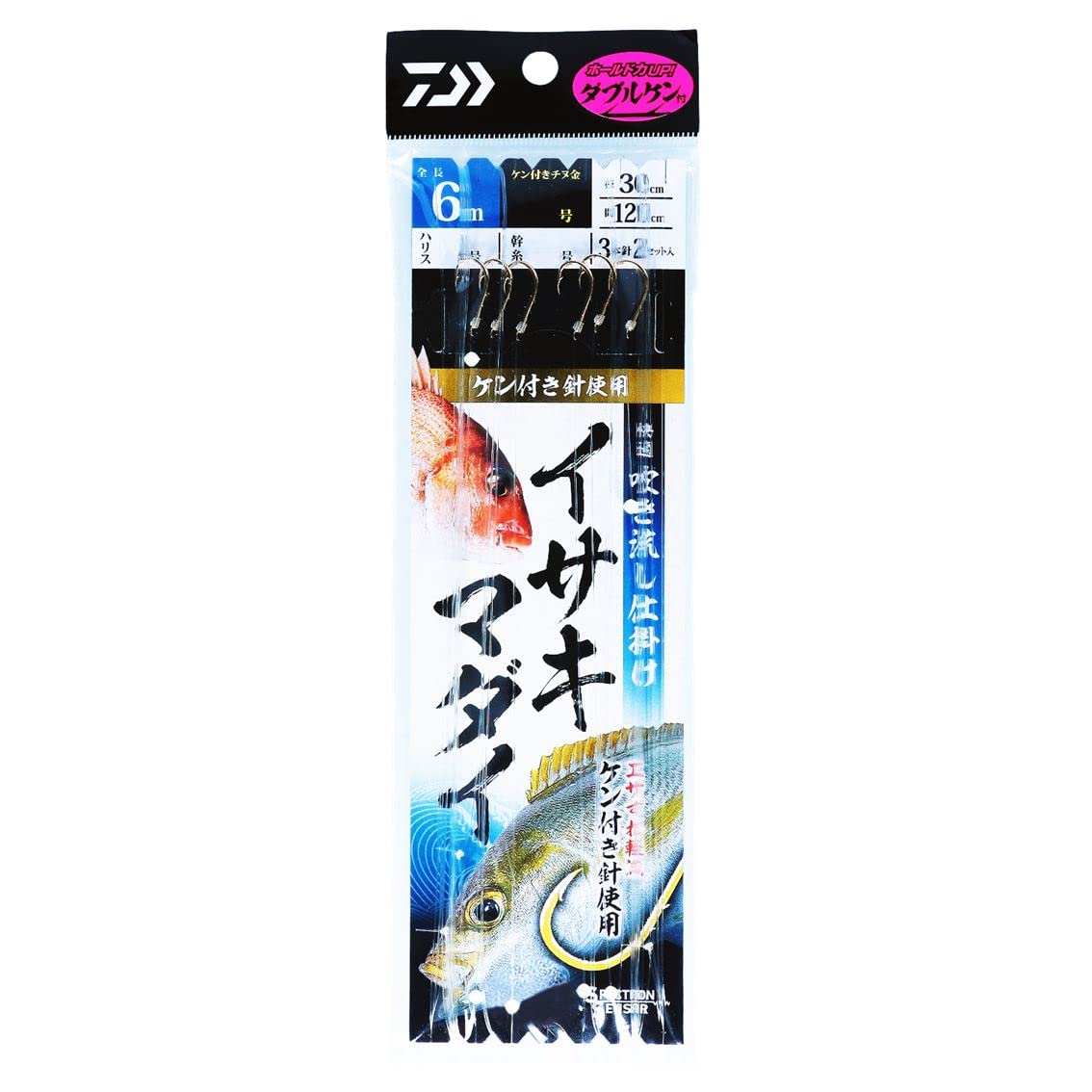Amazon | ダイワ(DAIWA) 快適吹き流し仕掛け イサキ・マダイ 3本針1