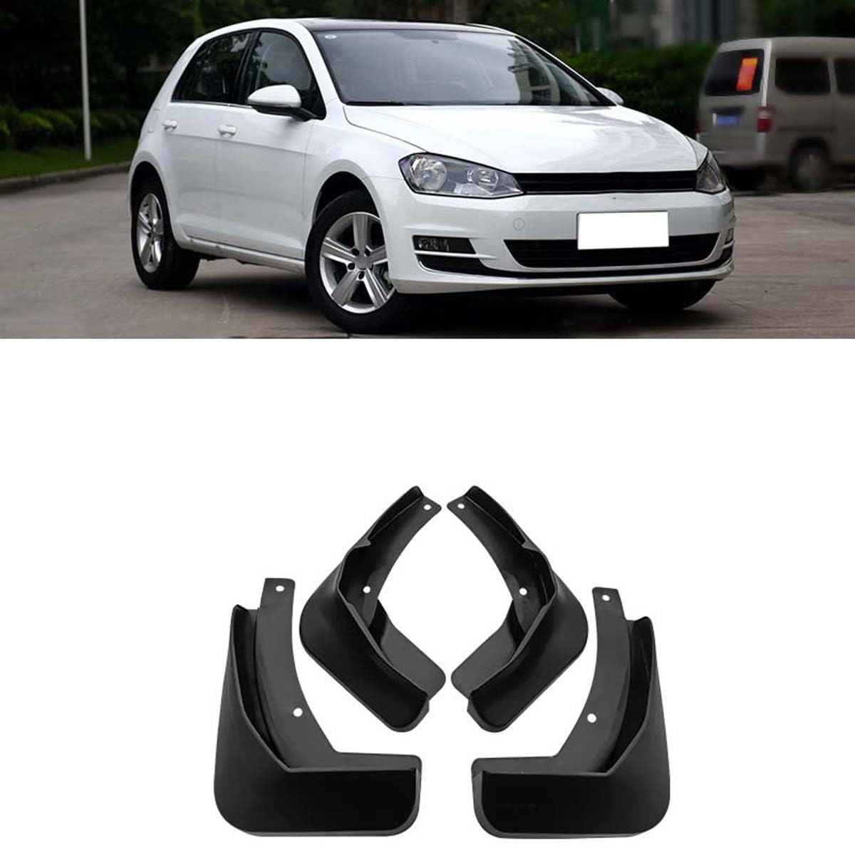 ZcsfcpA Car mud flaps,Compatible with VW Golf SportsVan 2016-2018,Car exterior accessories