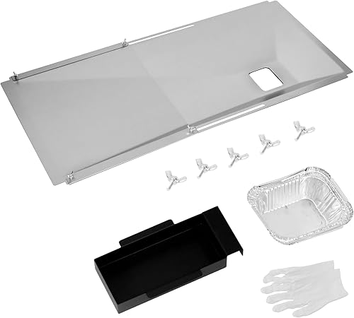 Bandeja de grasa universal con bandeja de captura para Nexgrill 720-0888s 720-0888, Charbroil, Dynaglo, Kenmore, BHG, Grill Master, patio trasero,