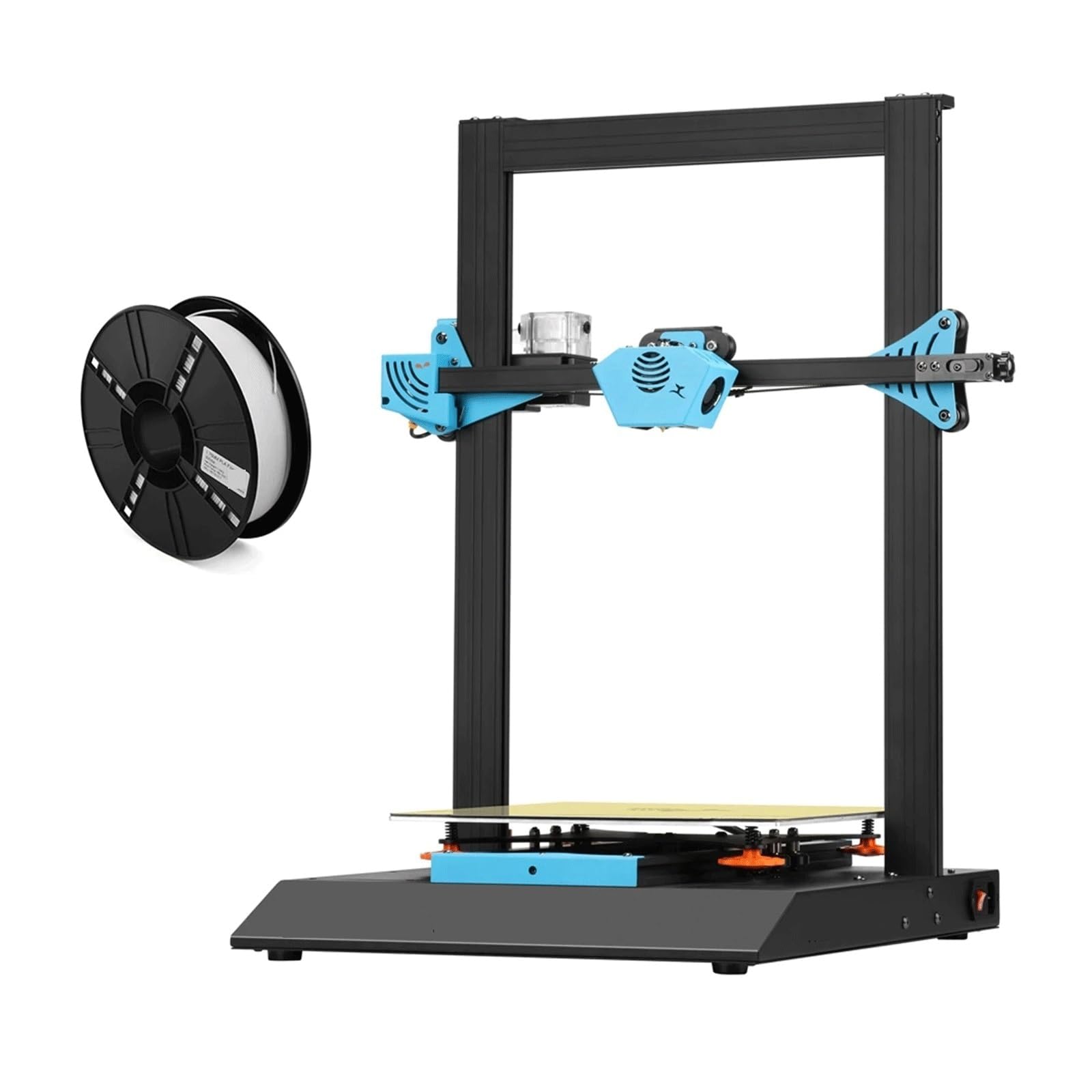 Kit stampante 3D Blu-5 Prusa I3 3D Touch PEI Foglio magnetico Dual Drive Estrusore Focolaio Doppio asse Z Stampante 3D Bluer Plus (Color : Blu-5, Size : Us)