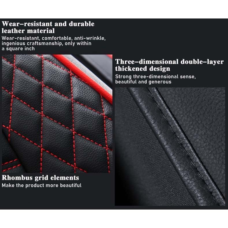 Housse siège voiture universelle cuir rembourrée auto protection durable