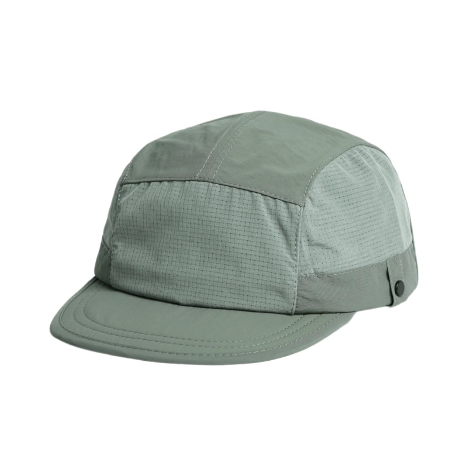 Gyios Unisex Green Baseball Cap Five-Panel Quick-Drying Hat Breathable Flat Brim Cap-56-58Cm