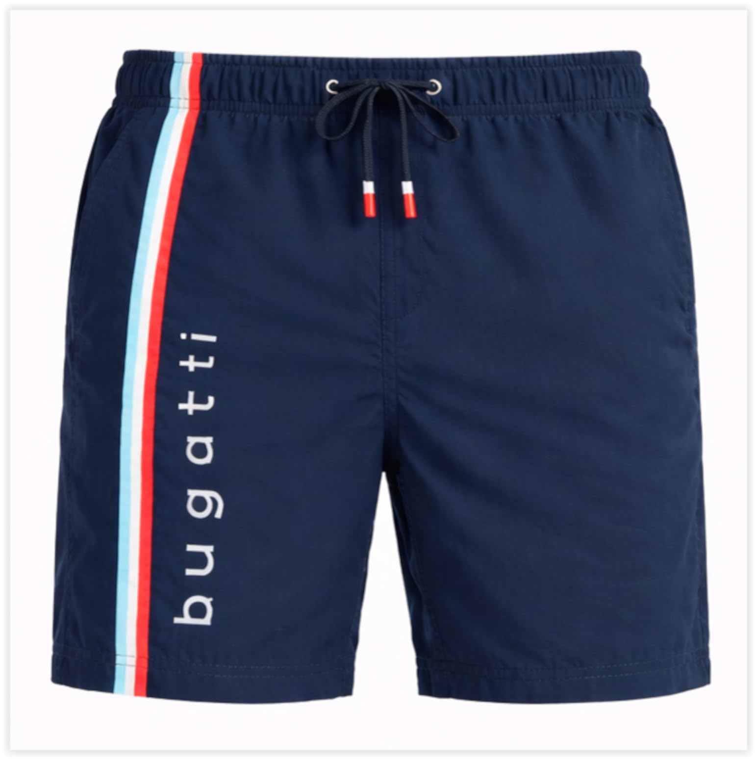 Bugatti - Bañador para hombre, color negro, azul marino o azul claro