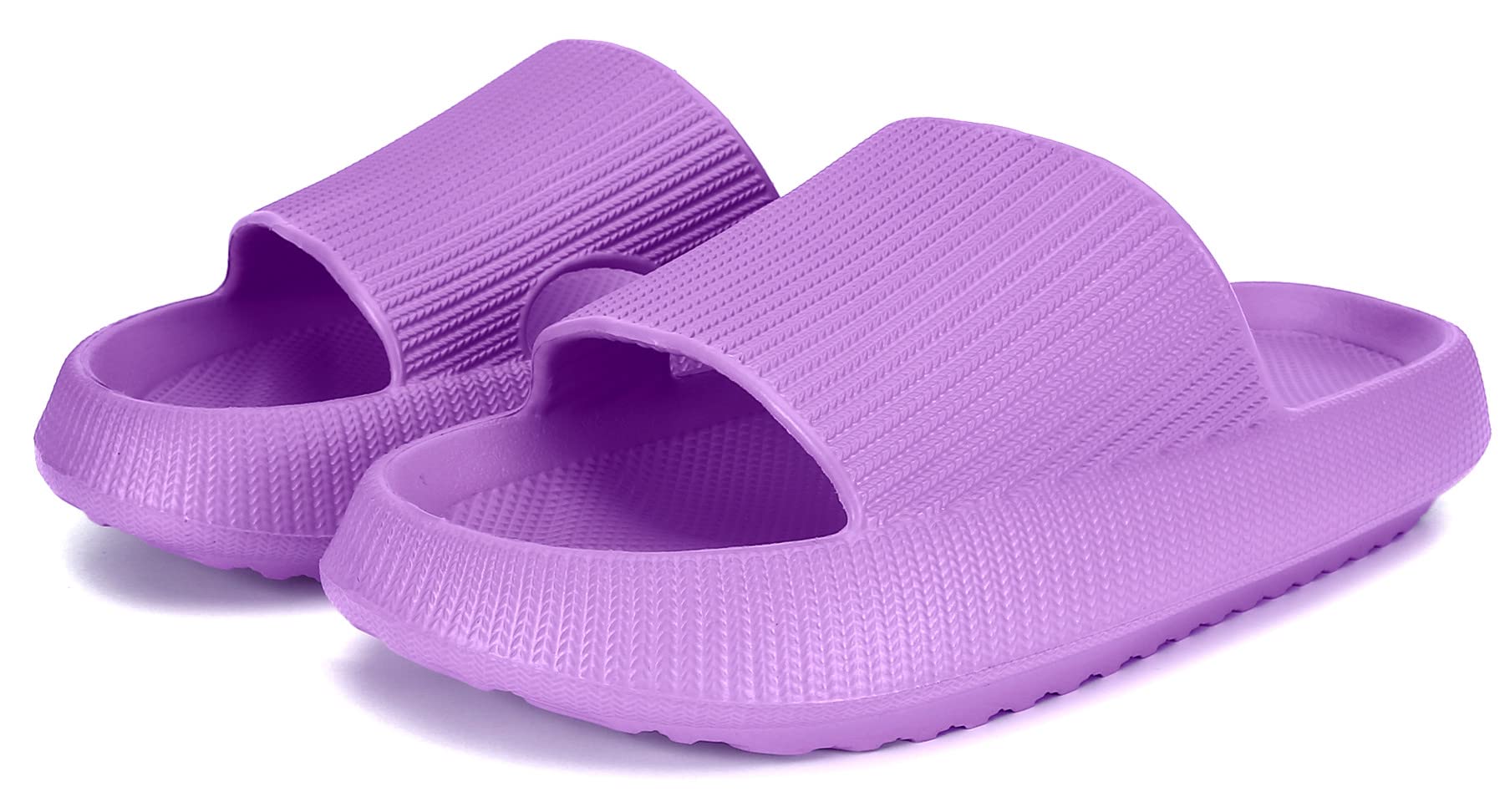 Sharllen Cloud Slides for Boys &amp; Girls - Non-Slip House Slippers for Kids - Beach Slide Sandals in Black, White &amp; Beige
