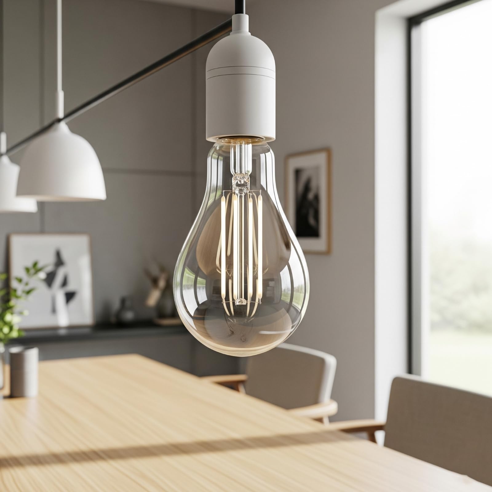 SUNSEED 10x Lampadina E27 Filamento LED Bianco 12W Goccia A60 1521 Lm Luce Calda 3000K, 100W Equivalente