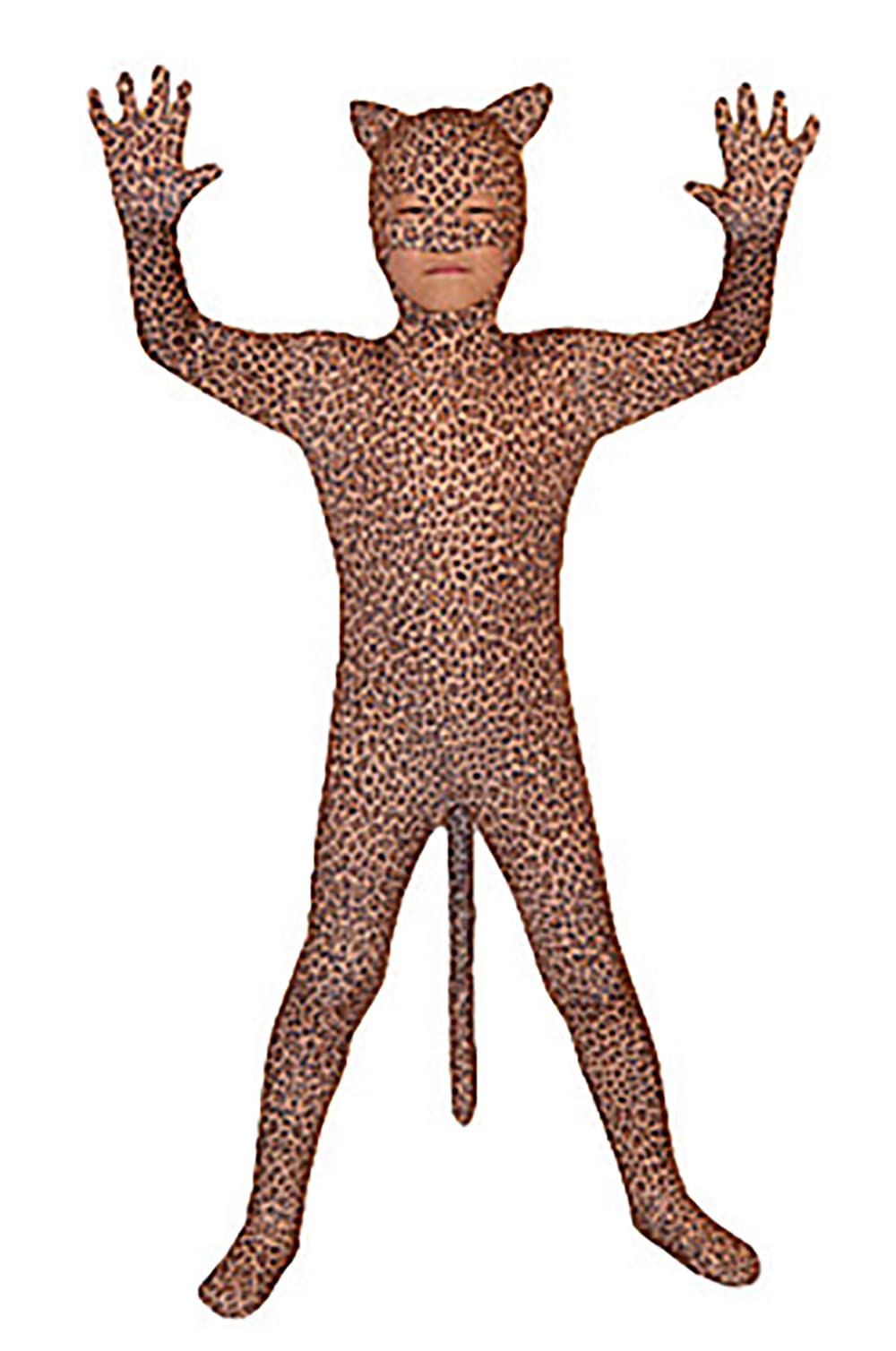 Chendvol Kids Spandex Cheetah Leopard Halloween Costume Bodysuit