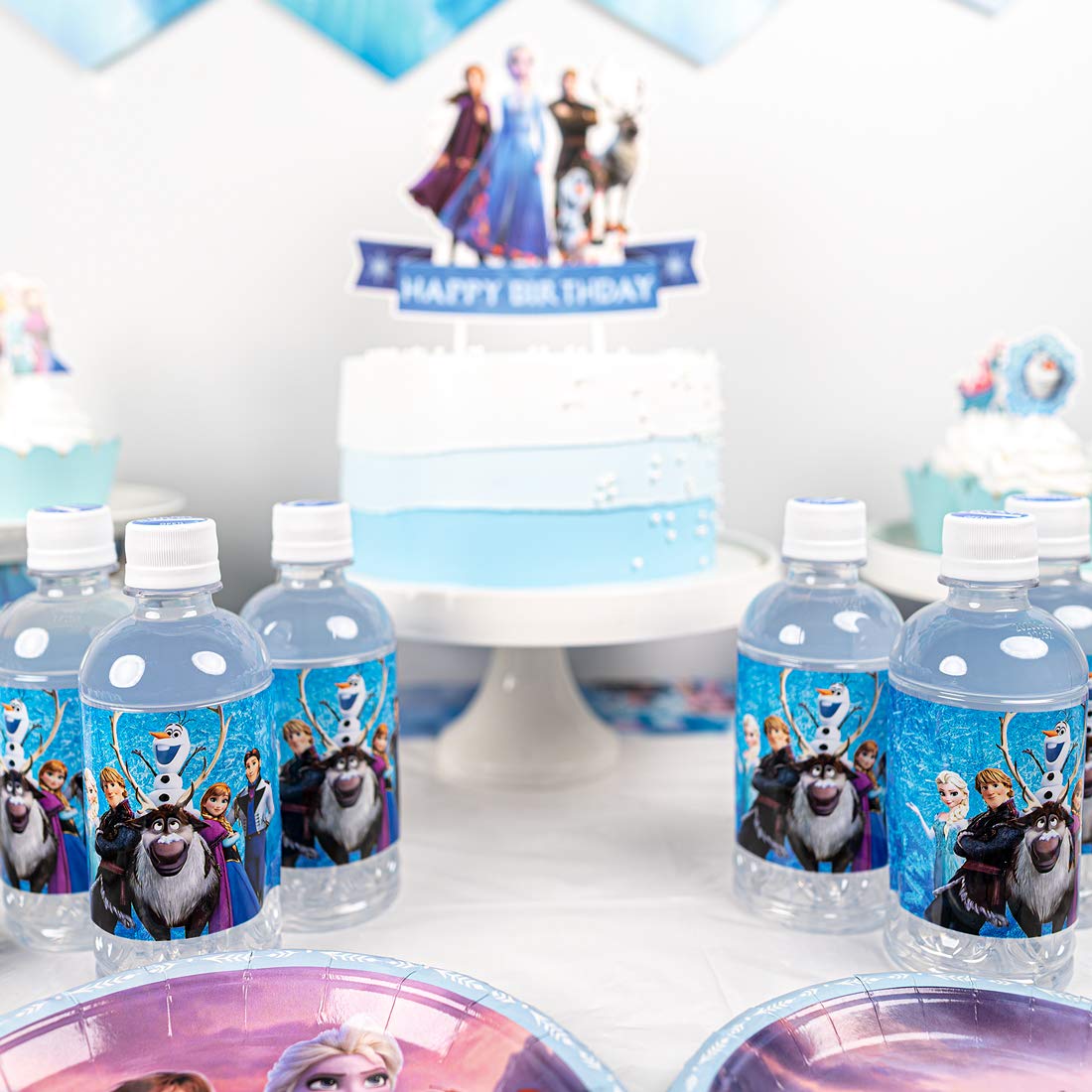 Frozen 2 Party Supplies Set 128pcs Birthday Decorations,10Kids Frozen