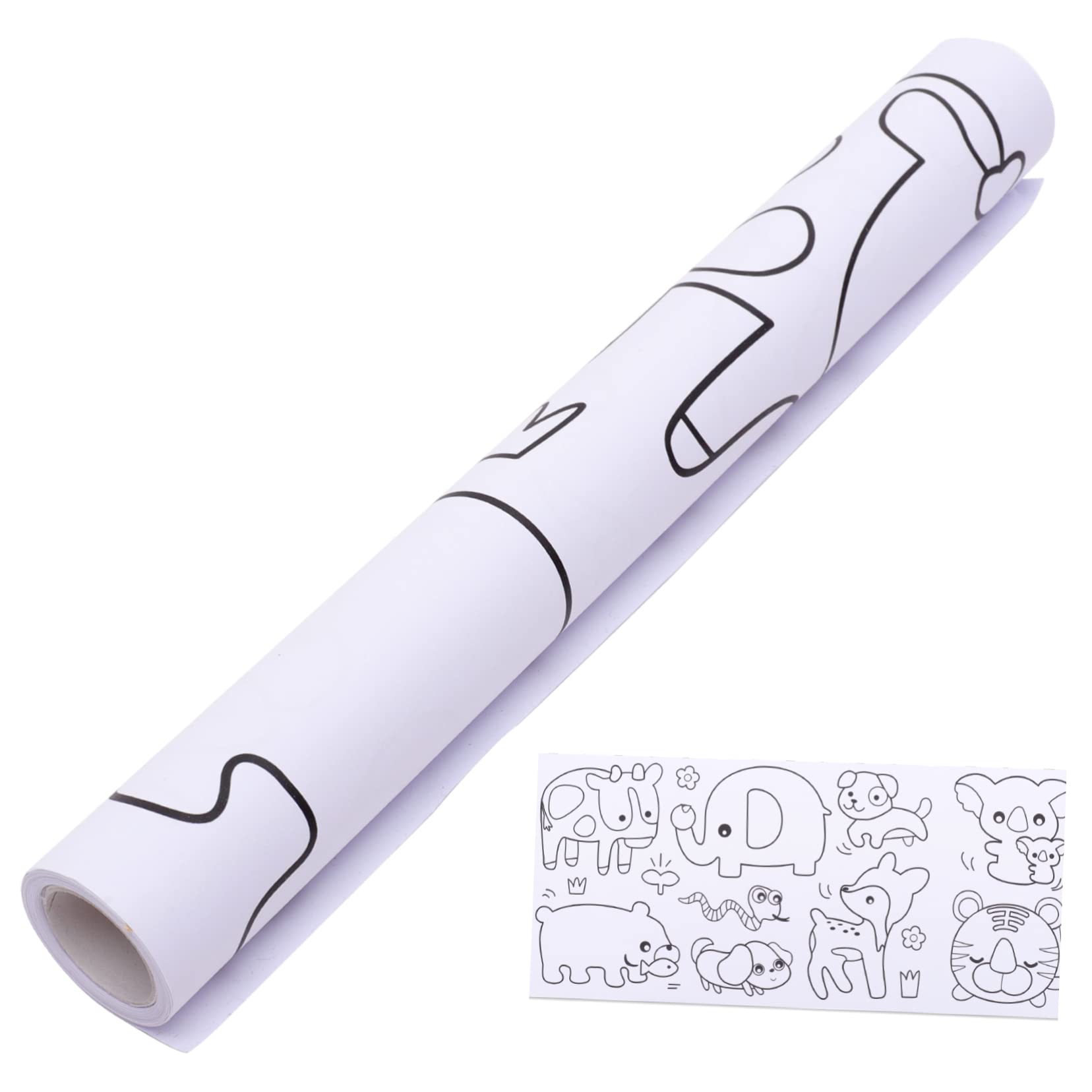 BESPORTBLE Boy Girl's Drawing Roll Sticky Xcm Big Paper Roll Wall for Boys and Girls Reusable Educational Graffiti Paper