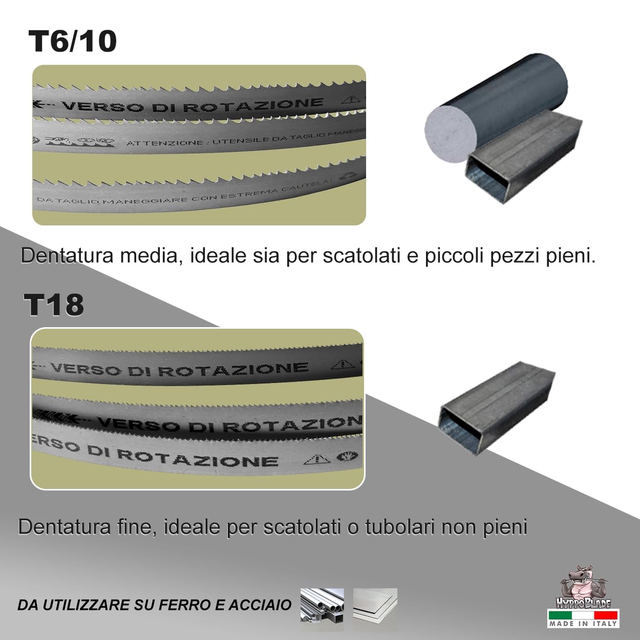 Lame Per Sega A Nastro Fraiser 1140mm - Set 3 Lame T18 Per Taglio Ferro E Acciaio - Foto 10