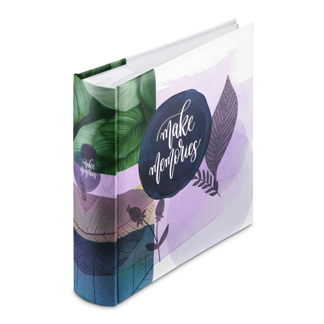 Album Photo 'Wrinkled' Hama 24x17cm - 200 Photos 10x15cm, 100 Pages Blanches, Couverture Kraft Lavable, Scrapbooking