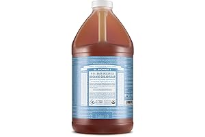 Bronners Hand Soap: Organic Sugar Soap - Odor-Free & Gentle for Baby's Skin