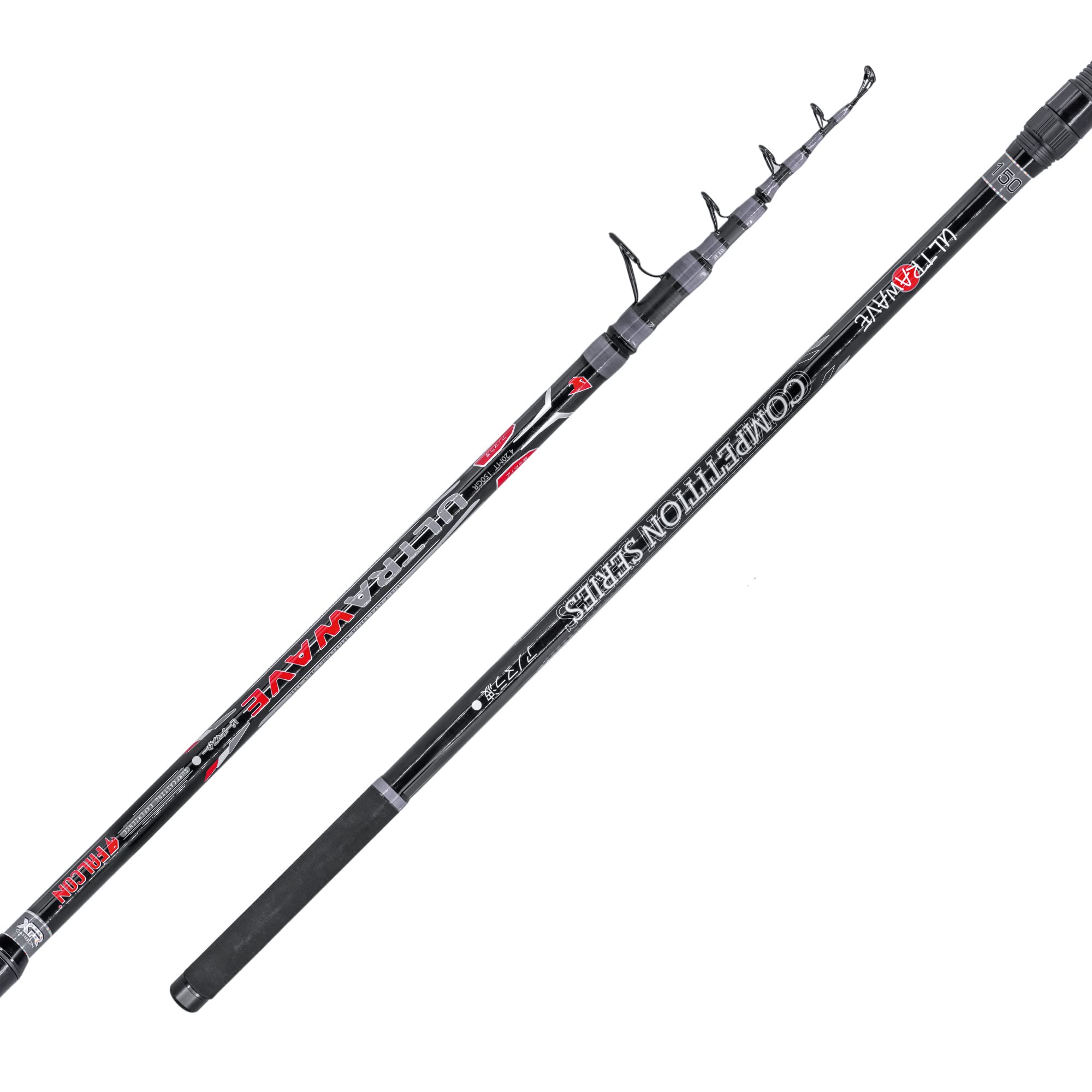 FALCON Caña de pescar Ultra Wave telescópica de 4,20 m, nueva acción de 130 g