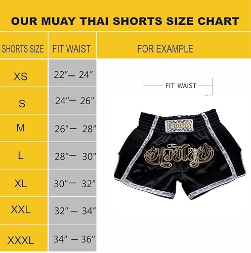 Miniatura 5 de Fluory - Pantalones cortos de lucha para muay thai, shorts de MMA, ropa de entrenamiento para lucha en jaula, grappling, artes marciales, kickboxing