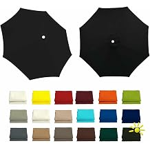 Patio 7.5ft/8.5ft/9.8ft Umbrella Replacement Canopy Cover Garden Sun Umbrella Replacement Cloth 8 Ribs for Outdoor Backyard Pool Umbrellas Cantilever Parasols Replacement Covers