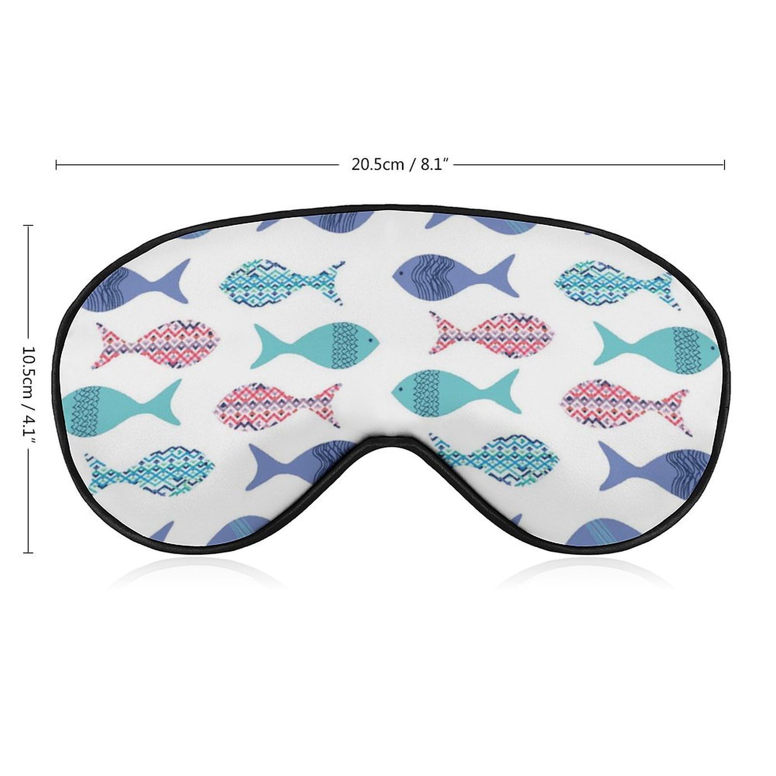 Amazon.co.jp: アイマスク 睡眠用 魚柄 フィッシュ 立体型
