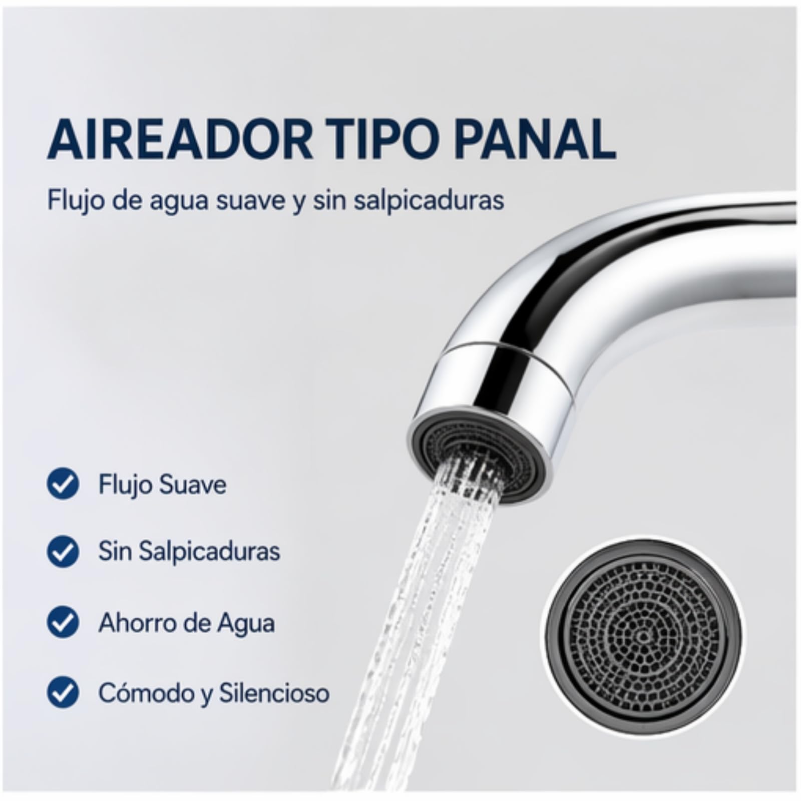 Grifo de Cocina 3 Vías Con Filtro de Agua - 3 en 1 Para Ósmosis - Agua Potable - Latón Giratorio