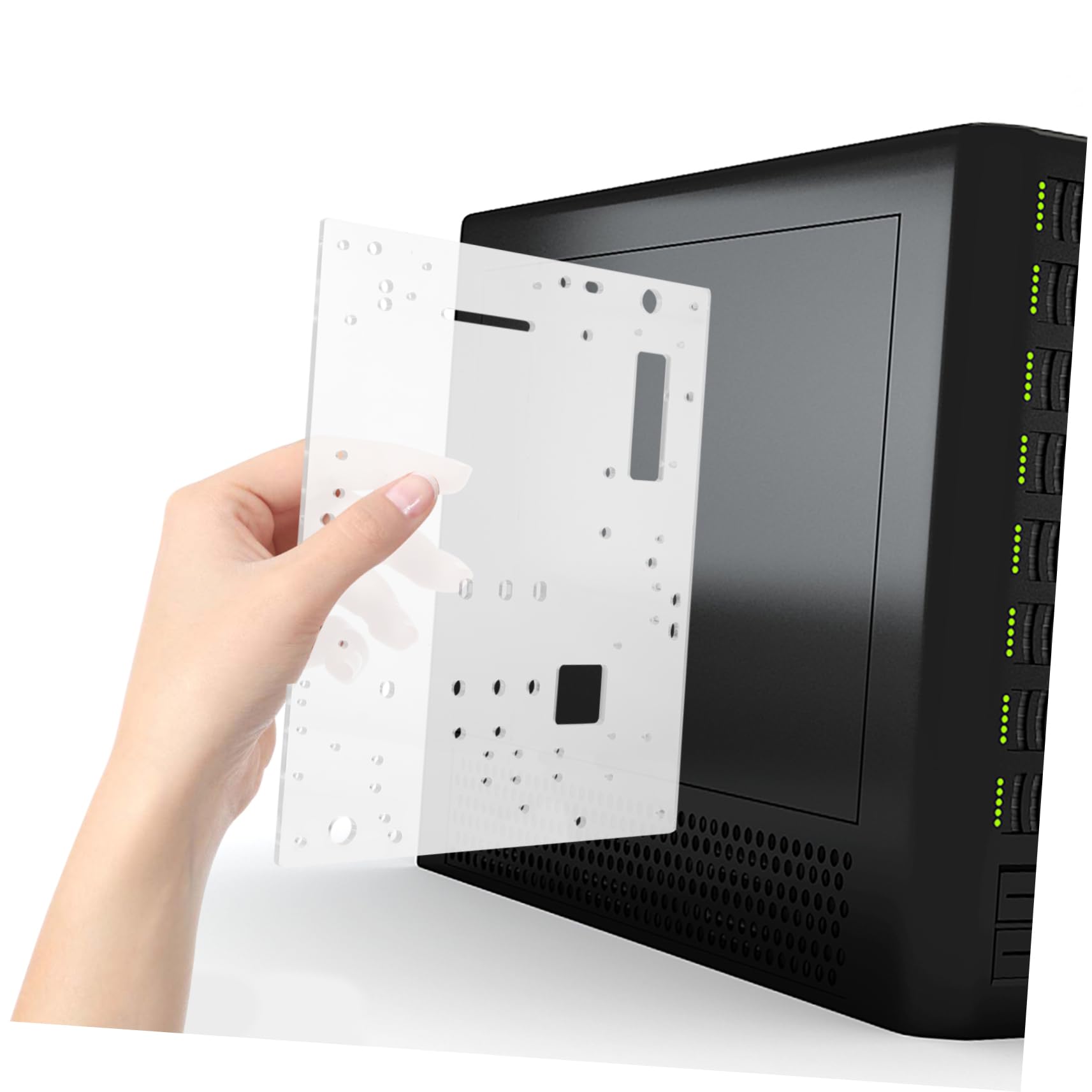 Holibanna 1set Case Pc Per Test e Assemblaggio Per Schede Ottimizzato Per Raffreddamento e Accessibilità