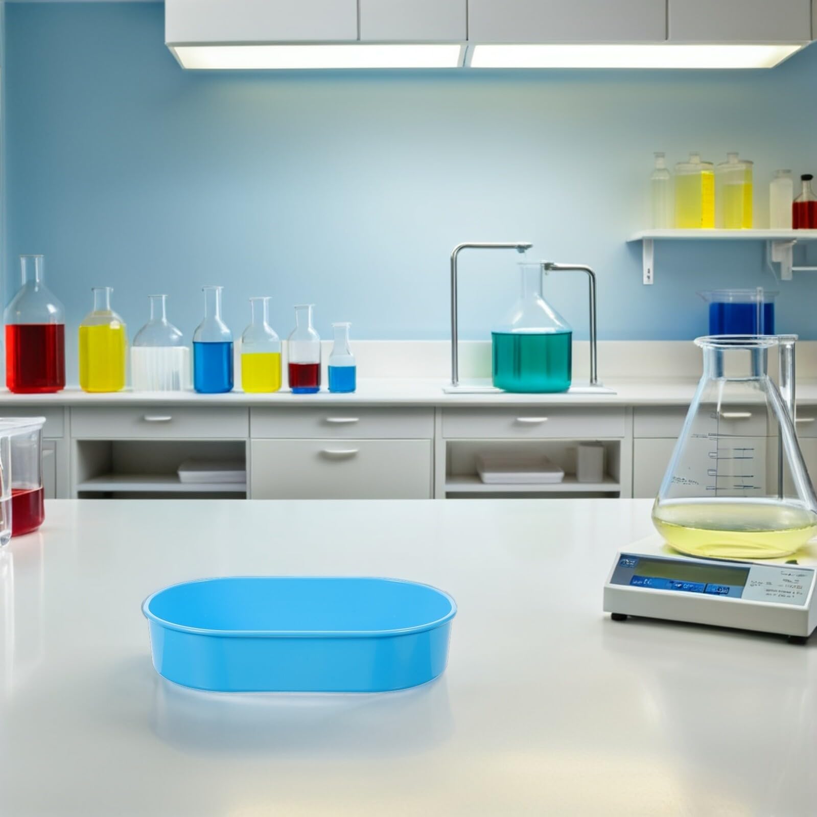 2 Stück Medikamenten Tablett Organizer aus Robustem Kunststoff Kleines Pillen Sortierbrett für Klinik und Vielseitiges Tabletten Tablett zur Medikamentenverteilung und