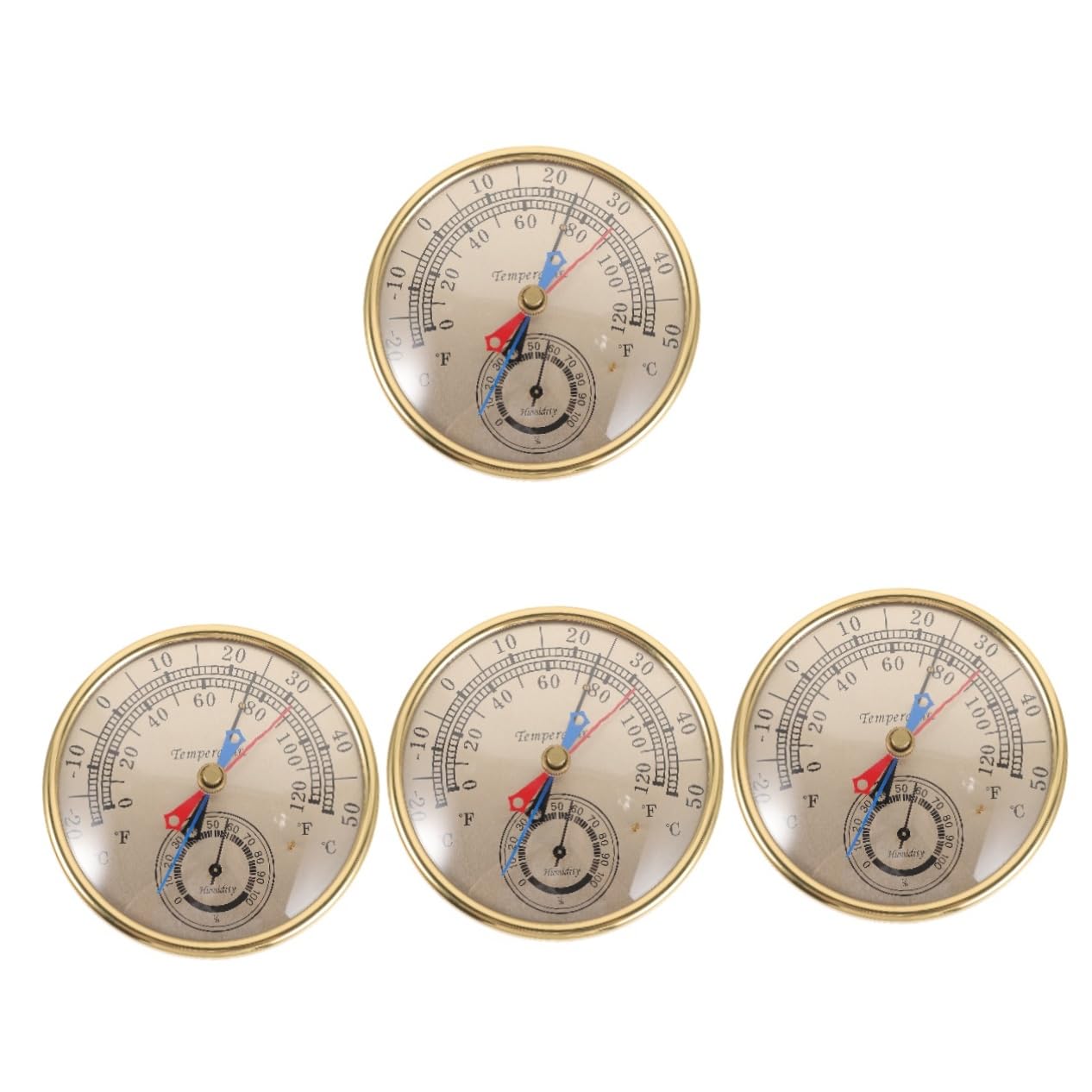 ifundom 4 Pezzi Termometro e Misuratore Di Umidità Sensore Termometri Temperatura Esterna Igrometro Di Temperatura Igrometri Igrometro Senza Fili All'aperto Plastica
