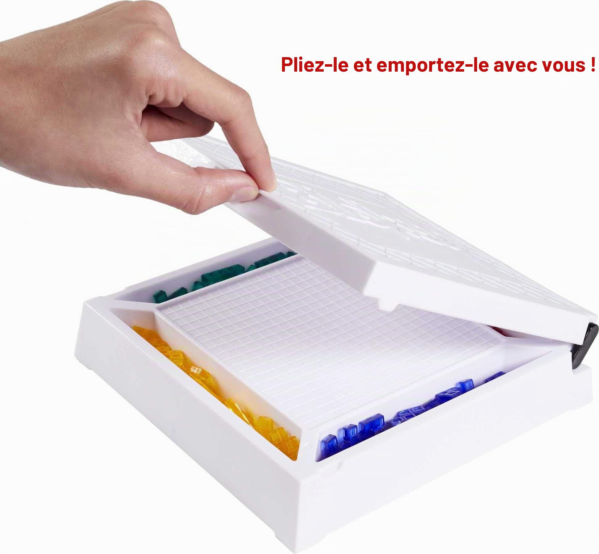 Mattel Games Blokus édition Voyage, Version 2 Joueurs, Jeu de société et de stratégie, GND69 Multicolore