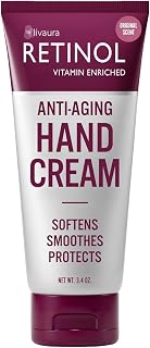 Retinol Anti-Aging Hand Cream: Original Brand for Younger Looking Hands, Rich Moisturizer Protects Skin, Nails & Cuticles with Vitamin A