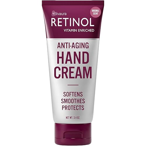 Retinol Anti-Aging Hand Cream – The Original Retinol Brand For Younger Looking Hands –Rich, Velvety Conditions & Protects Skin, Nails & Cuticles – Vitamin A Minimizes Age’s Effect on Skin
