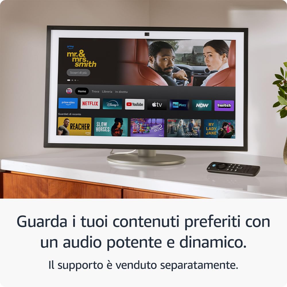 Amazon Echo Show 15 | Schermo intelligente Full HD da 15,6” con Alexa, Fire TV integrata e telecomando vocale Alexa