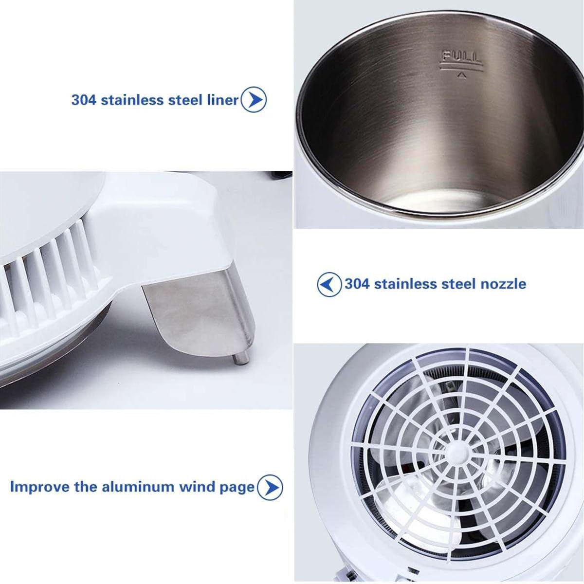 Destilador De Agua 4 L, Destilador De Agua Pura Para El Hogar, Filtro De Agua Destilada, Equipo Purificador De DestilacióN, Interior De Acero Inoxidable, ProteccióN Contra Sobrecalentamiento, 1 L/H