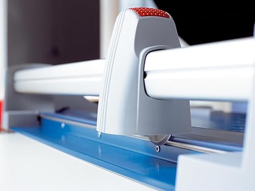 Miniatura 3 de Dahle Recortadora rotativa premium 440, longitud de corte de 14 pulgadas, capacidad de 30 hojas, autoafilado, abrazadera automática, cortador de